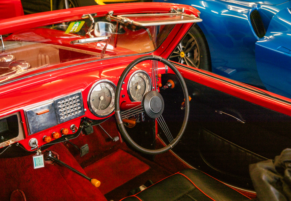 Oldtimer Ferrari Innenansicht